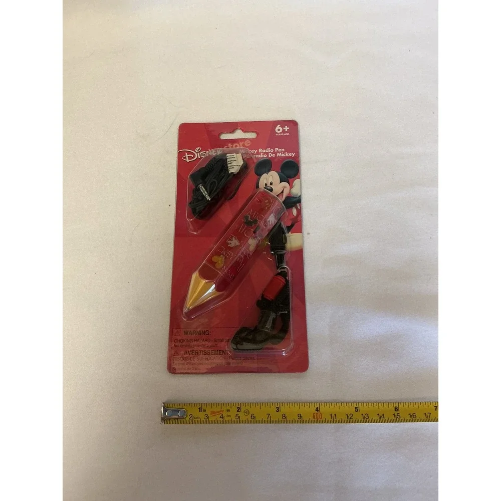 Vintage Disney Mickey Mouse Stationery Lot Puffy Stickers Radio Pen Address Book